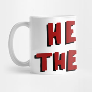 he they red and black pronouns Mug